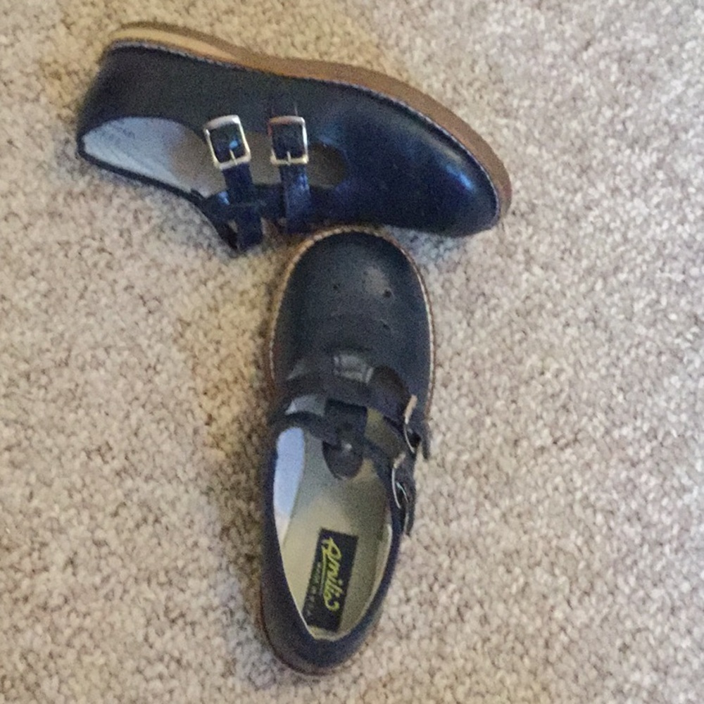 Blue kind of leather shoes